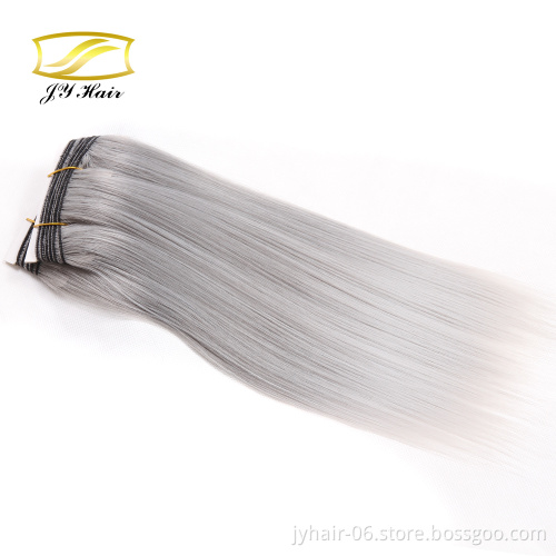 High Quality Korea Synthetic fiber Fashion hair pieces straight hair, synthetic hair weaving